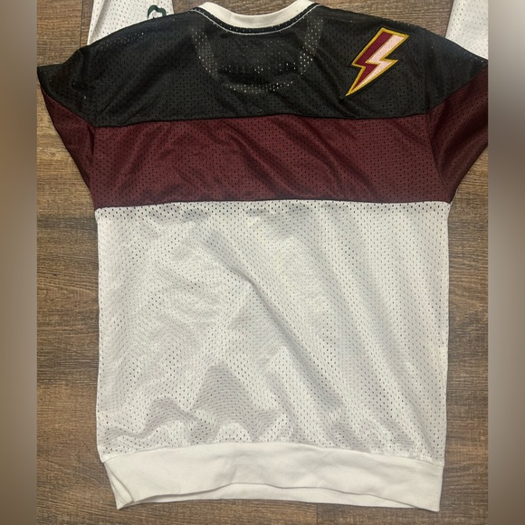 Parts + Labour M mesh long sleeve with lightening bolt patch (back) front patch - Picture 8 of 12